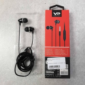 Навушники Veron VH03 Black
Бренд: Veron;
Тип: вакуумні навушники;
Матеріал навуш. . фото 3