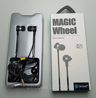 Навушники з гарнітурою Celebrat Magic Wheel D1 мають ідеальне співвідношення цін. . фото 3