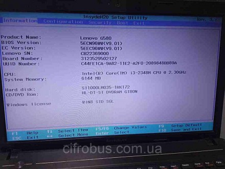 Ноутбук Б/У Lenovo G580 (Core i3 2348M 2.3Ghz/15.6"/1366x768/RAM 6Gb/HDD 1Tb/DVD. Киев. фото 1 Ноутбук Б/У Lenovo G580 (Core i3 2348M 2.3Ghz/15.6"/1366x768/RAM 6Gb/HDD 1Tb/DVD. Киев. фото 1