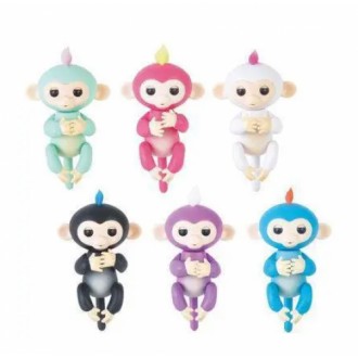 Інтерактивна мавпочка FINGERLINGS BABY MONKEY
Дивовижна іграшка, яка реагує на д. . фото 2