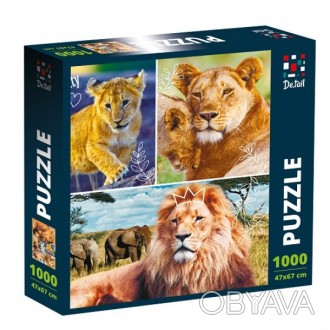 Пазлы Vladi Toys Lion family DT1000-01 1000 деталей