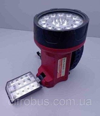 Аккумуляторный фонарь Красная Линейка GD-FL-19 + 8LED - это переносное устройств. . фото 4