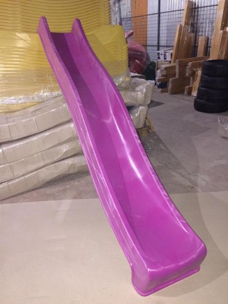 Гірка для дітей пластиковий слизький спуск 3 м. Колір фіолетовий. Виробництво Бе. . фото 6