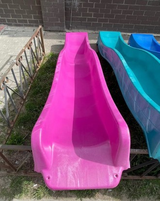 Гірка для дітей пластиковий слизький спуск 3 м. Колір фіолетовий. Виробництво Бе. . фото 8