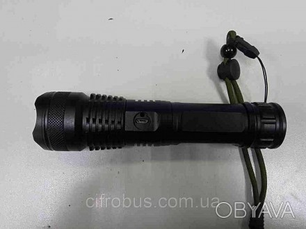 Мощный аккумуляторный фонарь ручной X80-P50-HAIII Т-6061 с USB, до 1км, алюминие. . фото 1