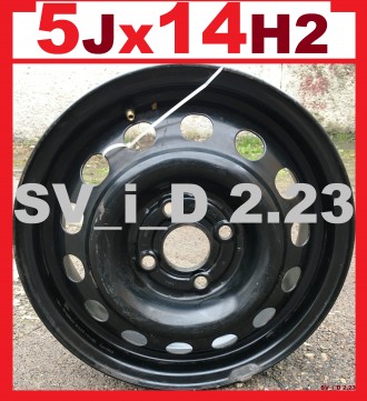 Продам диск (с запаски) R14 5Jx14H2, ET45 Dunlop Roues (Франция) - 1250грн / 1шт. . фото 2