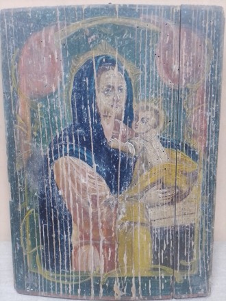 Ікона Божої матері , Український живопис другої половини 19 сторіччя , без реста. . фото 3