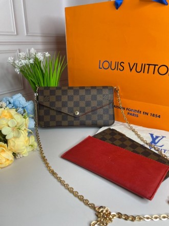 
 
 Клатч Louis Vuitton felicie damier ebene
Модель: Клатч Louis Vuitton felicie. . фото 2