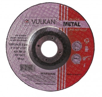 Круг зачисний Vulkan - плоский абразивний круг (форма Т-41), який застосовується. . фото 2