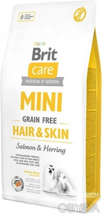 Brit Care Mini Grain Free Hair & Skin — це сухий беззерновий гіпоалергенний корм. . фото 1