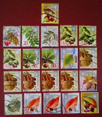 В наборе 21 гашенная почтовая марка Украины VIII-го стандартного выпуска «. . фото 5