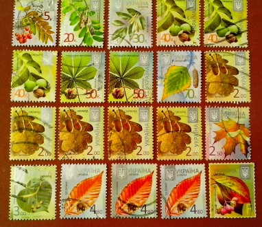 В наборе 21 гашенная почтовая марка Украины VIII-го стандартного выпуска «. . фото 7