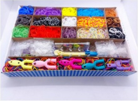 Мега большой Эко набор резинок для плетения браслетов 10000 шт. 
Будет отличным . . фото 3