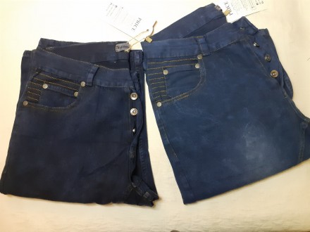 Шорти бріджи літні коттонові джинсові сині чоловічі 
 сайз 31 в наявності темно . . фото 8
