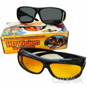 Антибликовые очки для водителей HD Vision Wrap Arounds – это не просто аксессуар. . фото 1