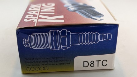  Свеча зажигания под 4-тактный двигатель D8TC 4T M12*1.25*19mm.. . фото 8