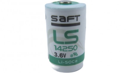  Аккумулятор литиевый SAFT LS14250 3.6V ER14250 1/2AA.. . фото 3