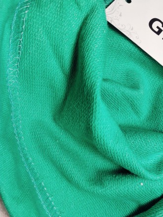 Батник худи с капюшоном кофта короткая с принтом белый синий зеленый хаки женски. . фото 15