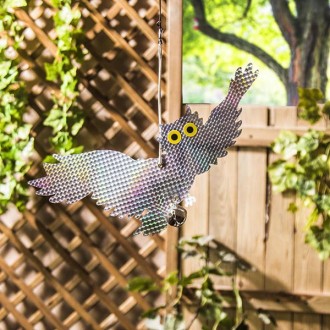 Визуальный отпугиватель птиц изготовлен из светоотражающего ПВХ материала, котор. . фото 2