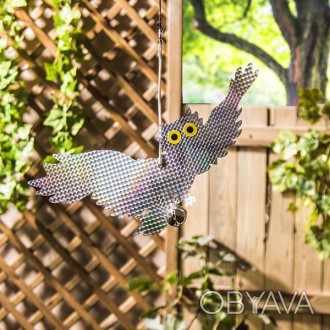Визуальный отпугиватель птиц изготовлен из светоотражающего ПВХ материала, котор. . фото 1