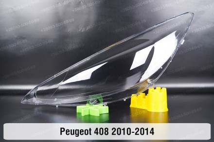 Скло на фару Peugeot 408 (2010-2014) I покоління ліве.У наявності скло фар для н. . фото 2