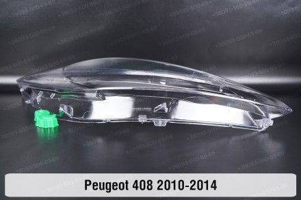 Скло на фару Peugeot 408 (2010-2014) I покоління праве.У наявності скло фар для . . фото 9