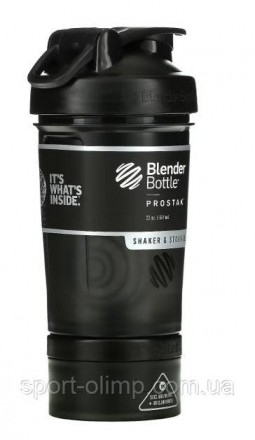 Шейкер BlenderBottle ProStak 650ml з 2ма контейнерами (ORIGINAL) 
BlenderBottle&. . фото 10