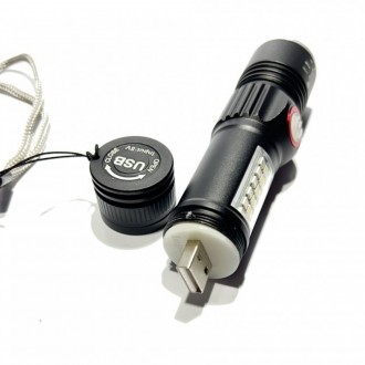 Ручной фонарик с USB подзарядкой SY-1903C-P50+SMD – это маленький и удобный ручн. . фото 3