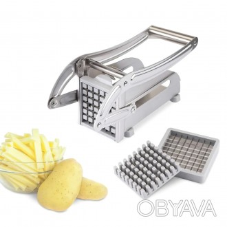 Машинка для нарезки овощей и фруктов соломкой, машинка для нарезки картошки фри . . фото 1