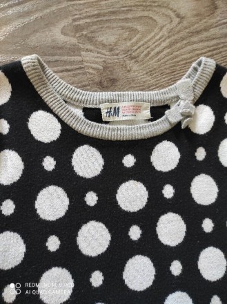 Теплое платье-туника H&M, 6-8 лет, без дефектов, можно под гольф. Замеры: ПО. . фото 4
