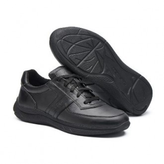 Чоловічи туфлі з натуральної шкіри  колір чорні
✅Комфортні на нозі
✅Розмір пов. . фото 4