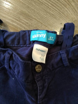Вельветовые фиолетовые джинсы-скинни Old Navy, 5 Т. Без дефектов, есть утяжка. З. . фото 3
