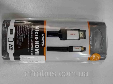 Kumo micro HDMI (HDMI A plug to D hdmi PLUG) 
Внимание! Комиссионный товар. Уточ. . фото 2