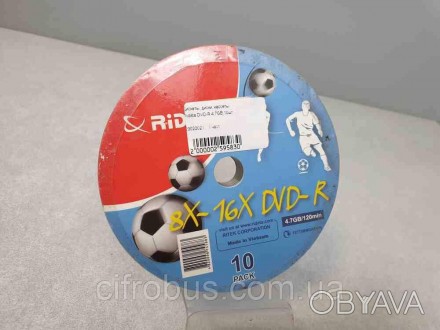 Оптичні диски Ridata DVD-R 4.7GB 10шт
Внимание! Комісійний товар. Уточнюйте наяв. . фото 1