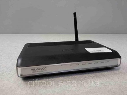 Wi-Fi-роутер, стандарт Wi-Fi: 802.11g, макс. швидкість: 125 Мбіт/с, комутатор 4x. . фото 3