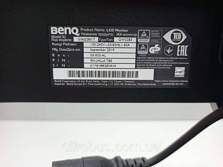 BenQ GW2280 (9H.LH4LB.QBE) — уточний і елегантний монітор у безрамковому виконан. . фото 5