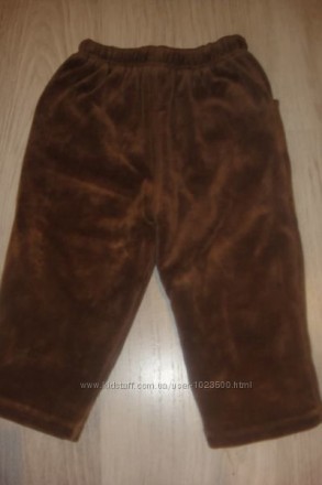 Продам утепленные штанишки на мальчика или на девочку, размер 1-1,5. Цвет шокола. . фото 3