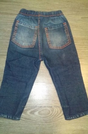 Продам джинсы, состояние новой вещи, дефектов нет, размер 9-12 месяцев, можно и . . фото 4