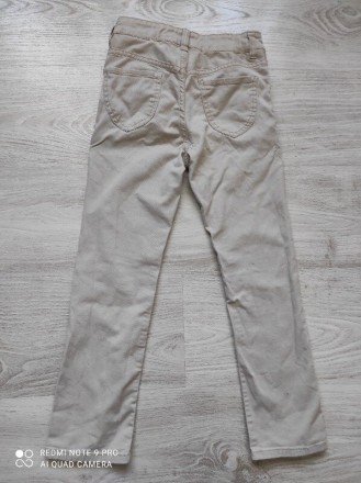 Бежевые джинсы скинни H&M, размер 6-7 лет. Без дефектов. Замеры: ПОТ 31 см. . . фото 5
