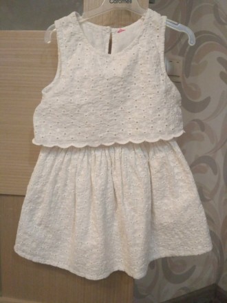 Воздушное хлопковое платье на малышку Y.D. размер указан 2-3 года, в идеальном с. . фото 2