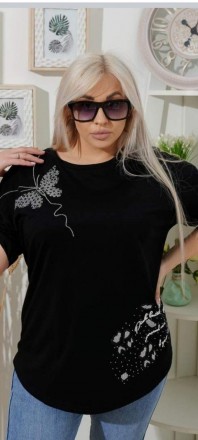 Женская модная футболка-туника больших размеров купить в интернет магазине
Хотит. . фото 3