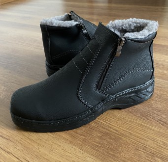 Зимние мужские ботинки черные прошитые теплые. Добротный вариант! Производитель . . фото 9
