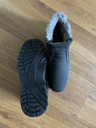 Зимние мужские ботинки черные прошитые теплые. Добротный вариант! Производитель . . фото 15