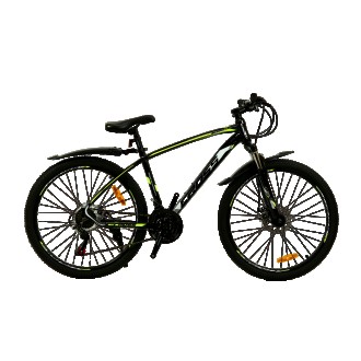 Велосипед Cross 26" Tracker black-yellow
Горный велосипед 26" Tracker предназнач. . фото 2