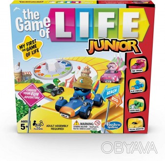 
 Настільна гра життя дитяча The Game of Life Junior Hasbro англ.мова. . фото 1
