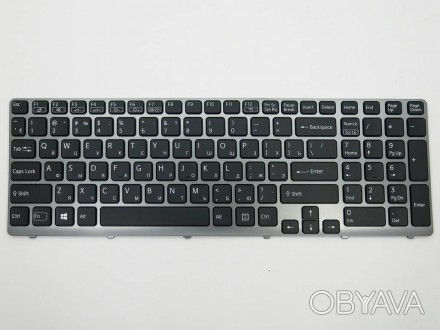 Новая клавиатура для ноутбука SONY SVE15, SVE17, E15, E17
 черного цвета, с rus . . фото 1