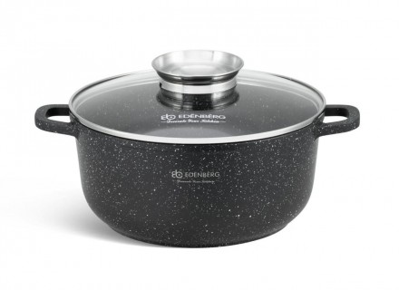 Набор кастрюль Edenberg с мраморным антипригарным покрытием 8 предметов
Непревзо. . фото 6