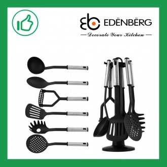 Кухонный набор из нейлона 7 предметов Edenberg Черный
Непревзойденное качество о. . фото 2