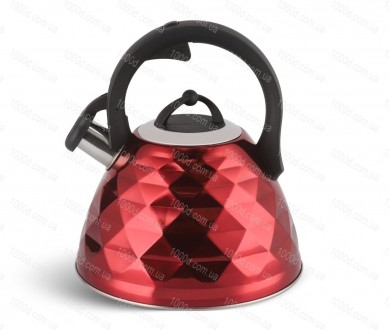  Чайник из нержавеющей стали со свистком Edenberg 3.0 л Красный
Непревзойденное . . фото 2
