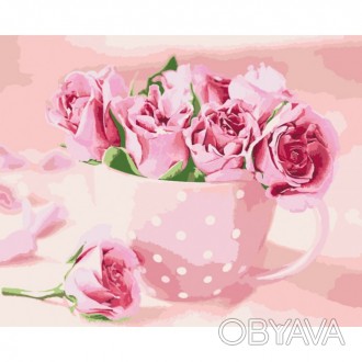 KHO 2923 "Чайні троянди"
Картини на полотні без коробки. Розпис за номерами 40х5. . фото 1